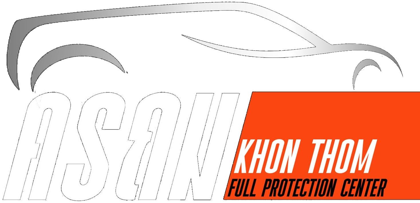 โลโก้ ASAN KHON THOM Full Protection Center · ครถม ศูนย์เคลือบเซรามิกและฟิล์มใสกันสะเก็ดหิน